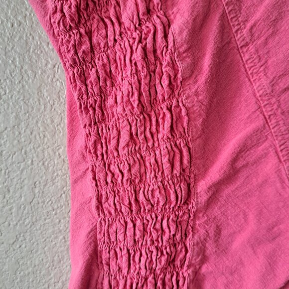 🩵Gretty Zueger 00s Coquette Pink Embroidered Sleeveless Top Size S - Picture 7 of 10